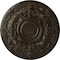 Ekena Millwork Oslo Ceiling Medallion (Fits Canopies up to 10 1/2"), 28 1/8"OD x 1 3/4"P, Stone Hearth Crackle CM28OSSHC - alternate 1